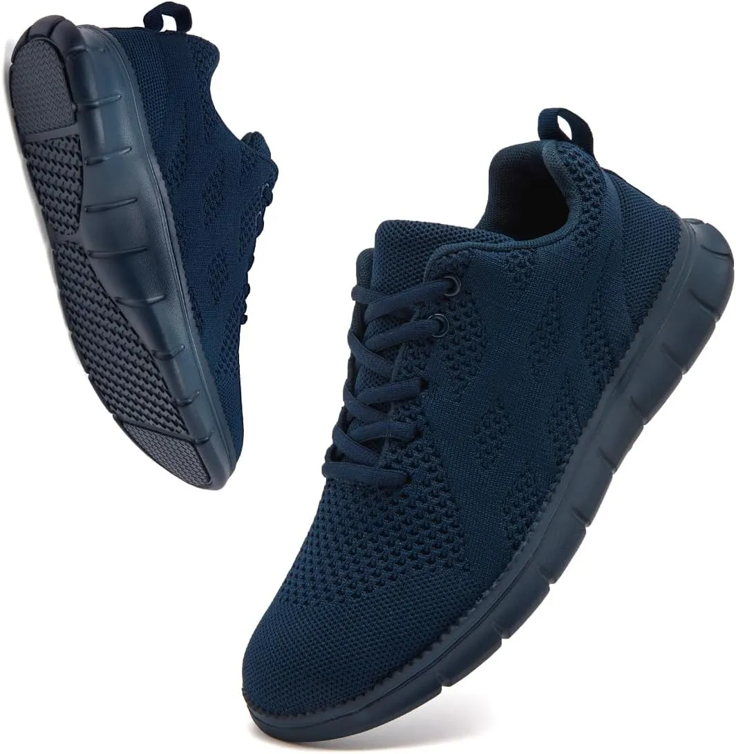WYGRQBN Mens Walking Shoes Lightweight Breathable Slip On Running Shoes Gym Workout Tennis Fashion Sneakers