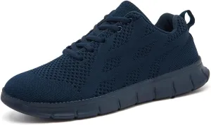 WYGRQBN Mens Walking Shoes Lightweight Breathable Slip On Running Shoes Gym Workout Tennis Fashion Sneakers