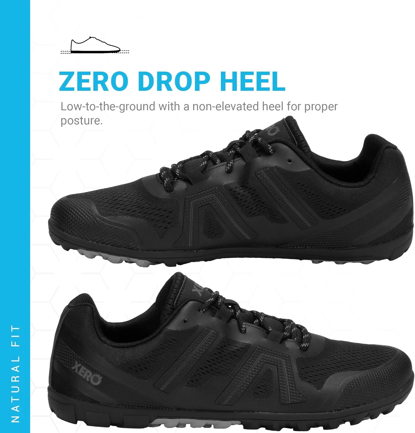 Xero Shoes Men's Mesa Trail Running Shoe - Lightweight Barefoot Trail Runner