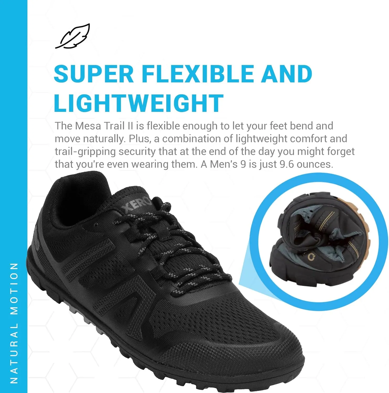 Xero Shoes Men's Mesa Trail Running Shoe - Lightweight Barefoot Trail Runner