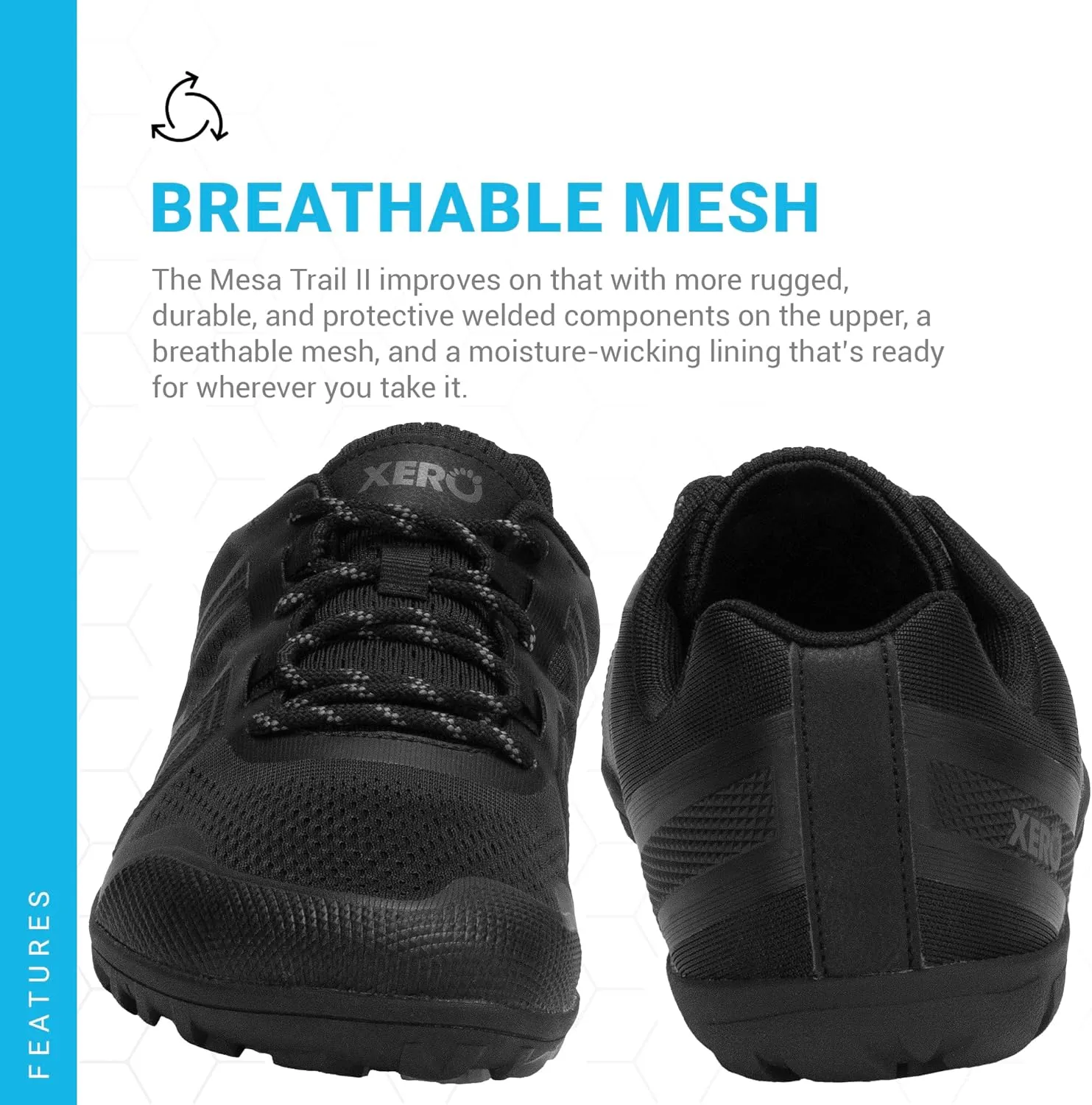 Xero Shoes Men's Mesa Trail Running Shoe - Lightweight Barefoot Trail Runner
