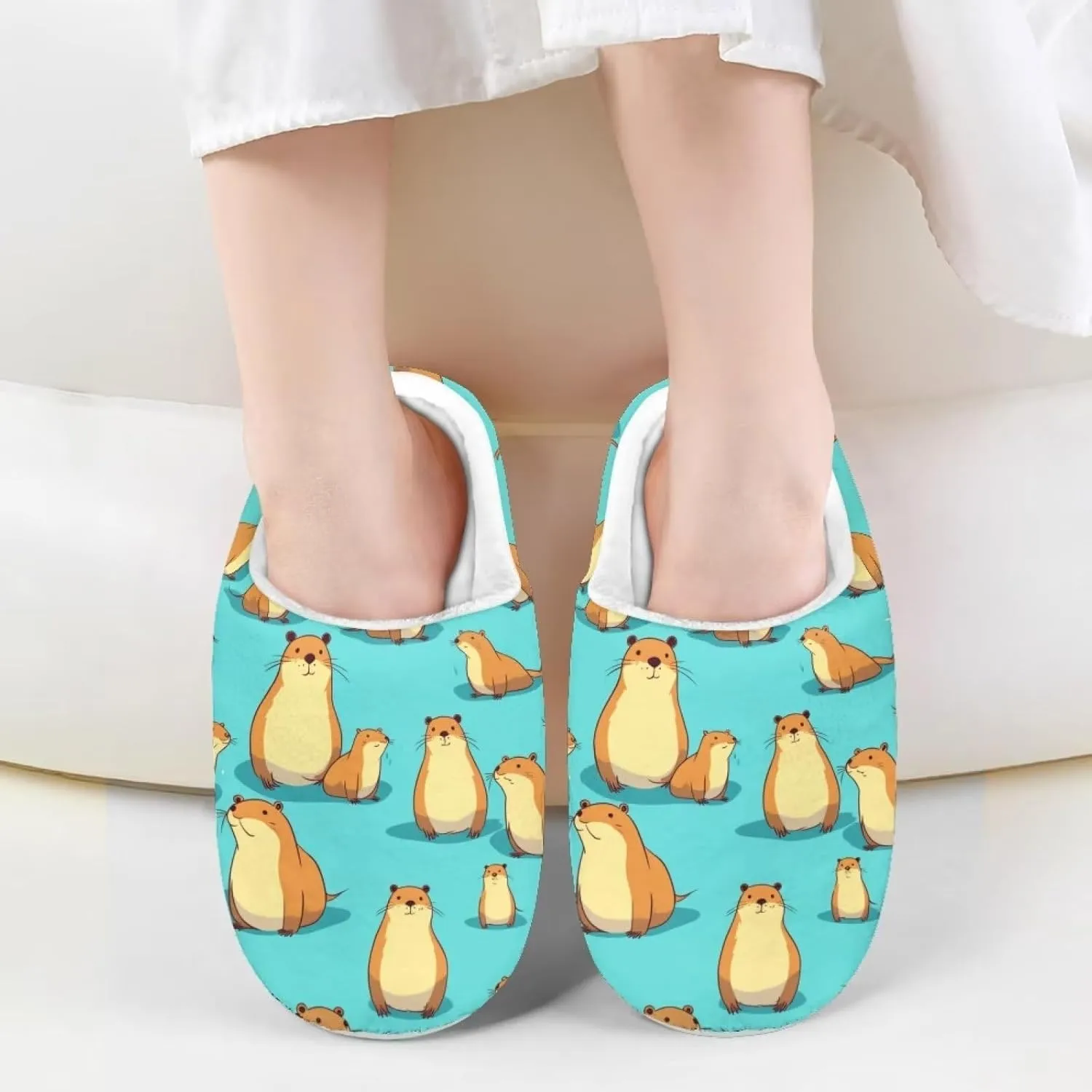 Xpyiqun House Slippers Kids Slip On Shoes Size 9-14.5 Warm Cozy Boys Girls Home Slippers Bedroom Shoes