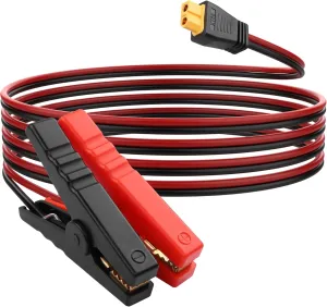YACSEJAO XT60 Female to Battery Alligator Clip Cable 16AWG XT60 Connector with Battery Clip Power Charging Cable 1.8m
