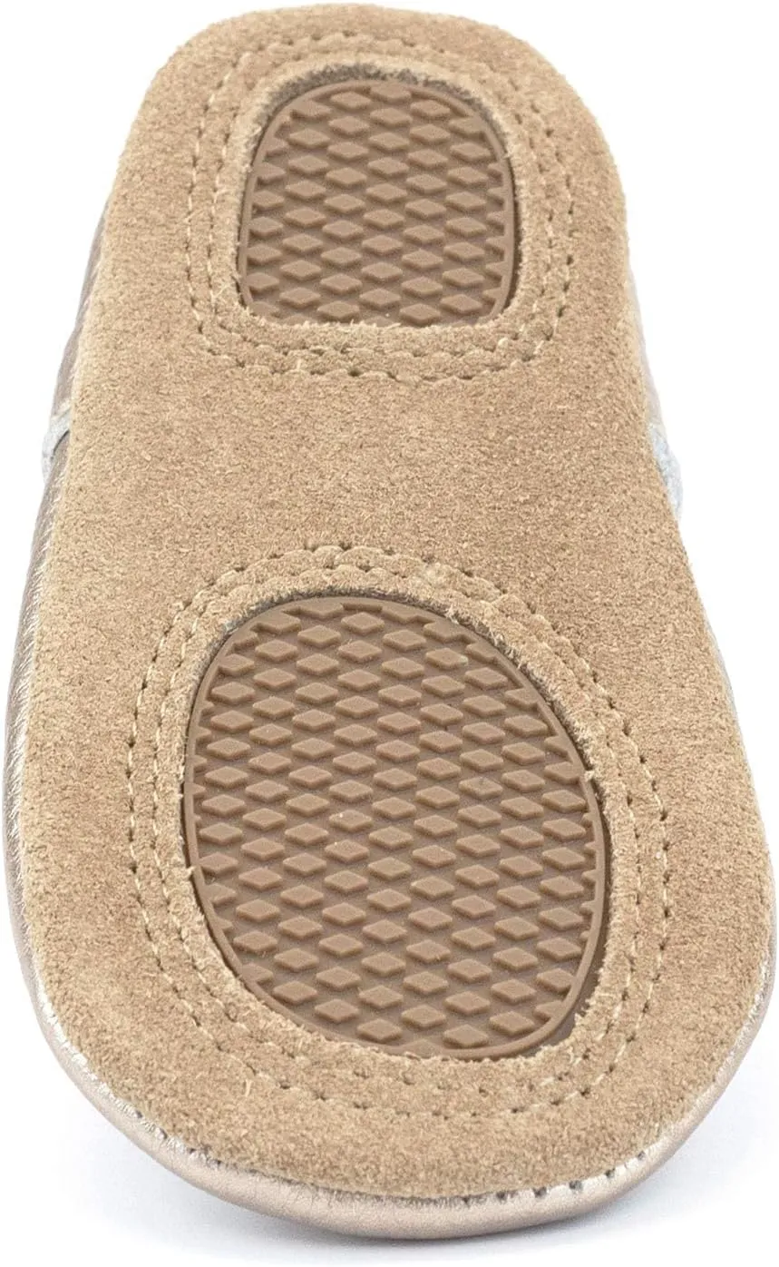 Zutano Easy On Leather Mary Jane Baby Shoes, Anti-Slip and Soft Sole