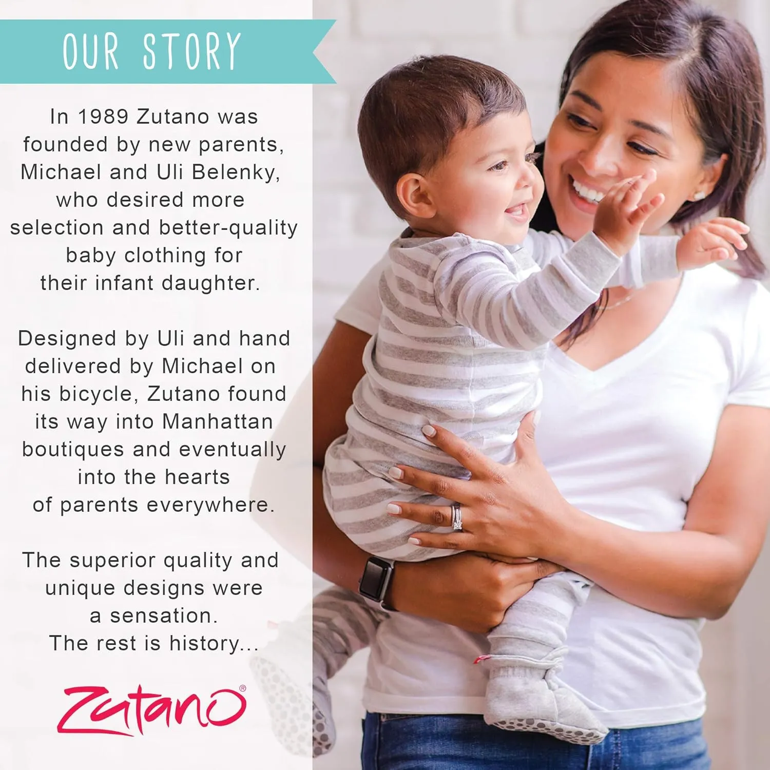 Zutano Easy On Leather Mary Jane Baby Shoes, Anti-Slip and Soft Sole